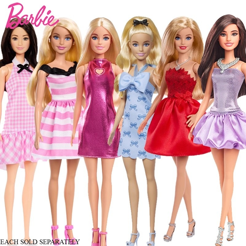 Mattel Toy Barbie - 100% 오리지널 마텔 바비 패셔니스타 인형