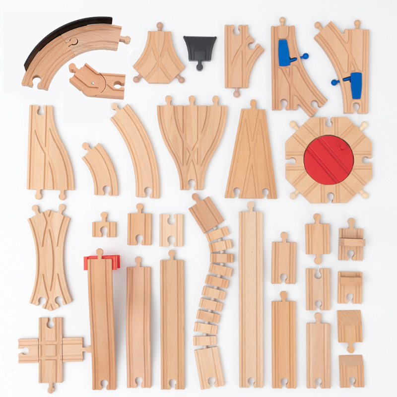 Hot Wheels Car Track Sets - 새로운 나무 트랙 액세서리 너도밤나무 목재