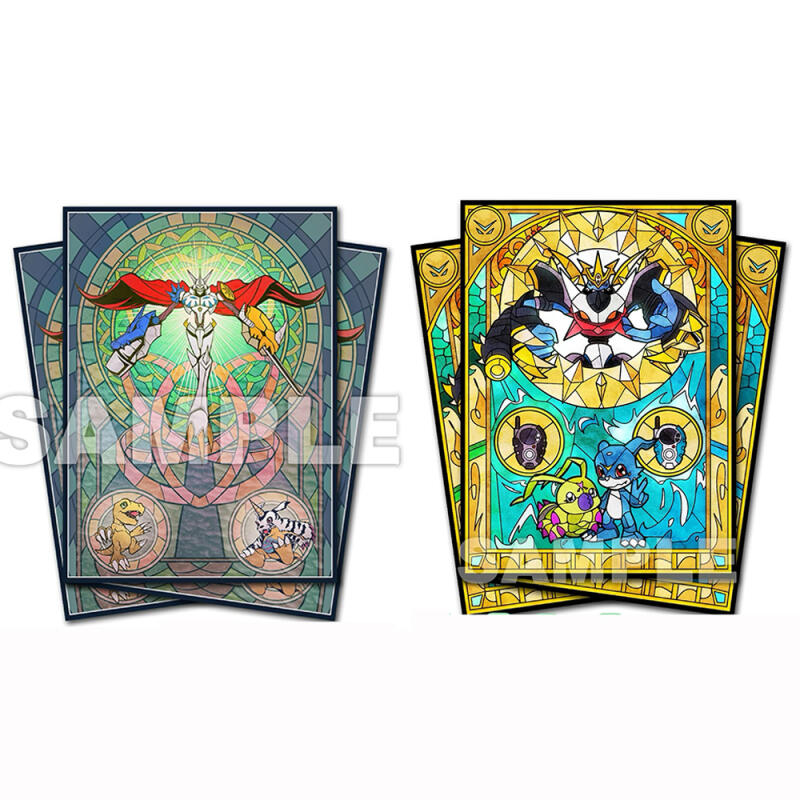 Card Penny Sleeve - 60개/세트 디지몬 어드벤처 오메가몬 임페리얼드라몬 카드