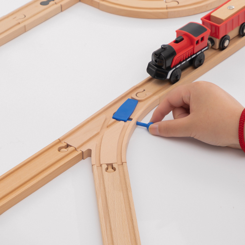 새로운 나무 트랙 액세서리 너도밤나무 목재 철도 기차  - Hot Wheels Car Track Sets 리뷰 및 가격