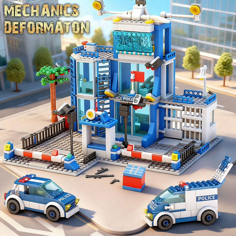 도시 경찰서 빌딩 블록 세트 SWAT 자동차 헬리콥터  - Lego Set City 리뷰 및 가격